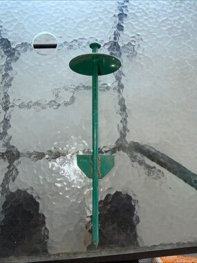 Green Metal Dog Stake